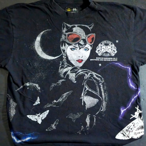 Darc Sport Born In Darcness Ch.2 Catwoman Side By Side Oversized Tee Black XXL - Picture 1 of 2